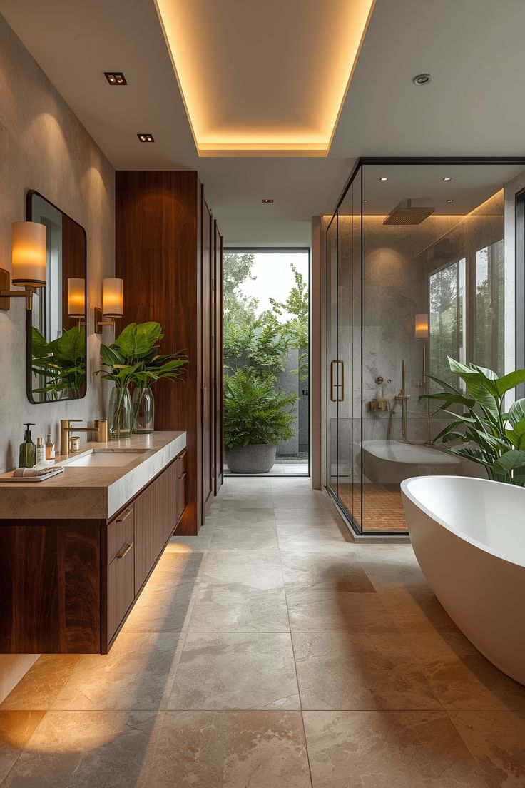 Cảm Xúc Trong Ngôi Nhà Mới - Khi Tổ Ấm Không Chỉ Là Một Không Gian, Mà Là Một Hành Trình Cảm xúc trong ngôi nhà mới trong phòng tắm hiện đại nhiều ánh sáng