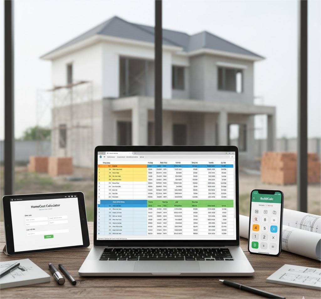 Phần mềm tính chi phí xây nhà trên laptop, máy tính bảng và điện thoại