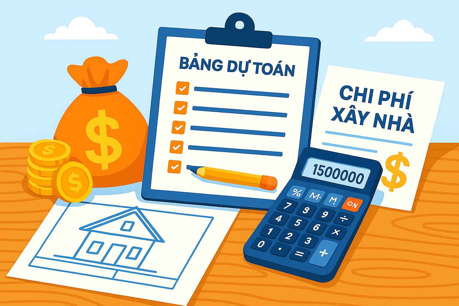Bảng dự toán xây nhà giúp quản lý chi phí xây dựng hiệu quả