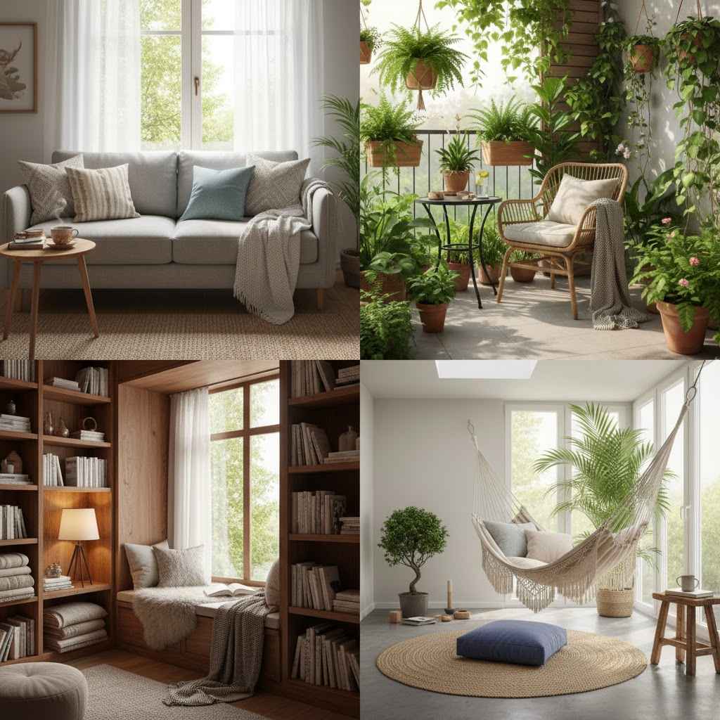 5 Cách Bố Trí Góc Thư Giãn Trong Nhà Giúp Tái Tạo Năng Lượng Cuối Ngày Tổng hợp các mẫu góc thư giãn đẹp với cây xanh và ánh sáng tự nhiên