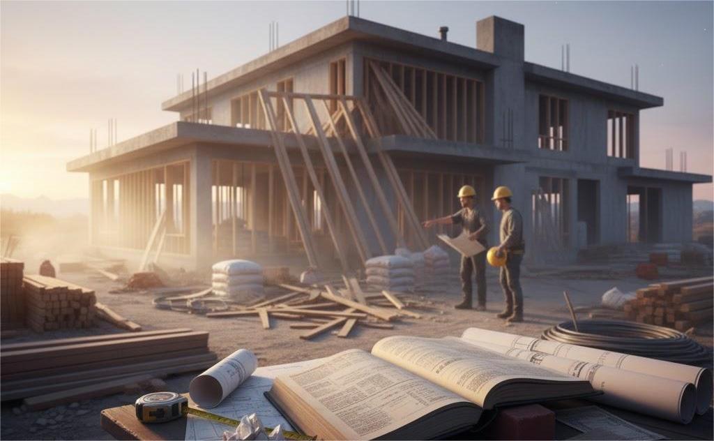Chi Phí Làm Nhà Và Những Khoản Ẩn Gia Chủ Thường Bỏ Sót Khi Thi Công Kỹ sư kiểm tra công trình để dự toán chính xác chi phí làm nhà
