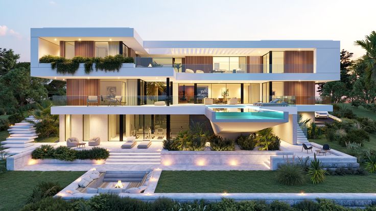 Biệt thự hiện đại 3 tầng với hồ bơi nổi và chất liệu cao cấp, thể hiện kinh nghiệm chọn vật liệu thông minh từ gia chủ.