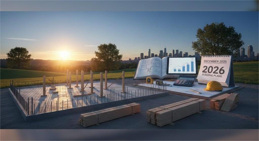 Dự toán xây nhà năm 2026 với kế hoạch móng và tiến độ thi công