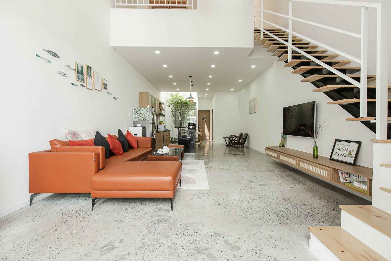 Hướng Dẫn 6 Giai Đoạn Xây Nhà Từ A Đến Z Phòng khách hoàn thiện trong giai đoạn xây nhà phần nội thất