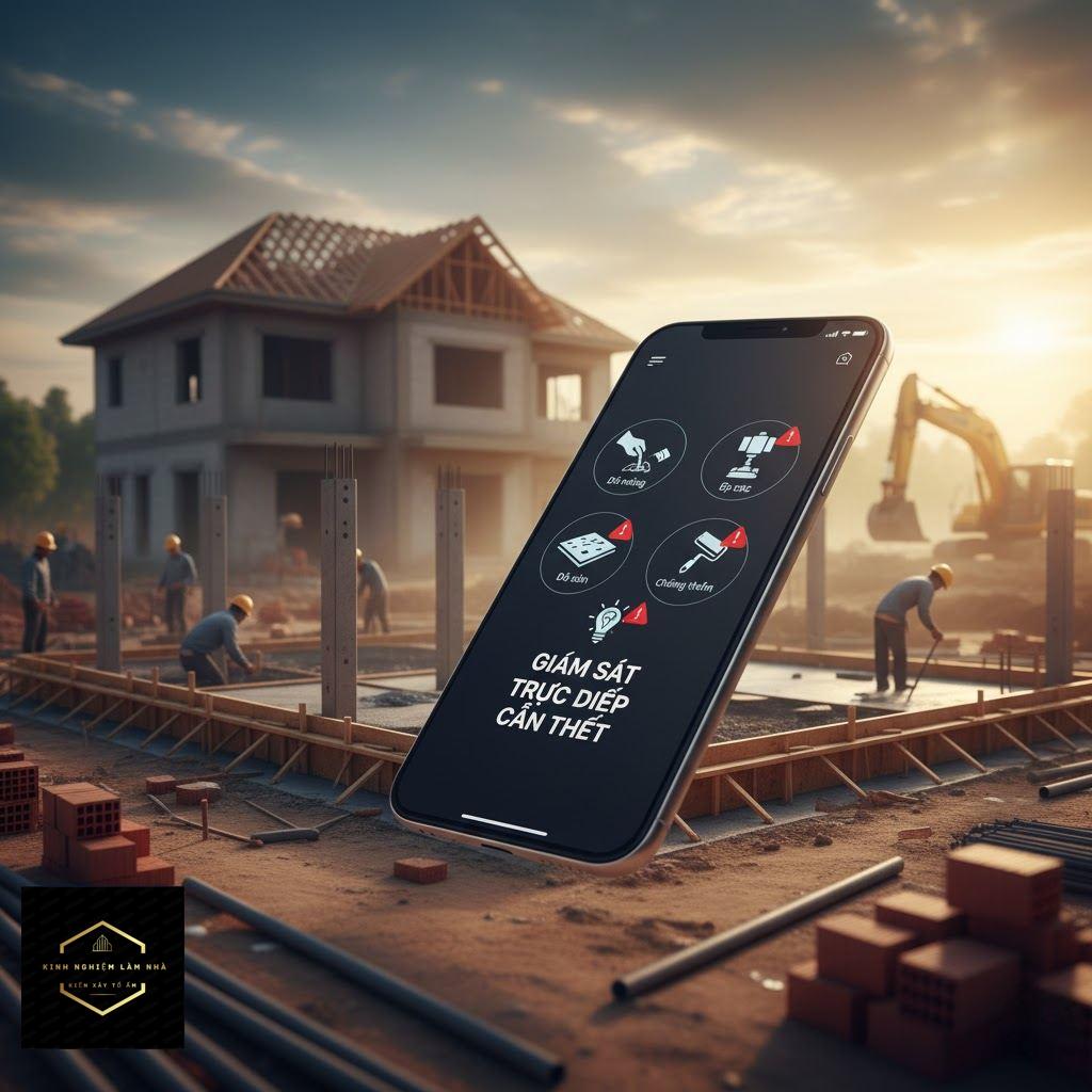 Ứng dụng giám sát nhà từ xa cảnh báo lỗi và theo dõi thi công