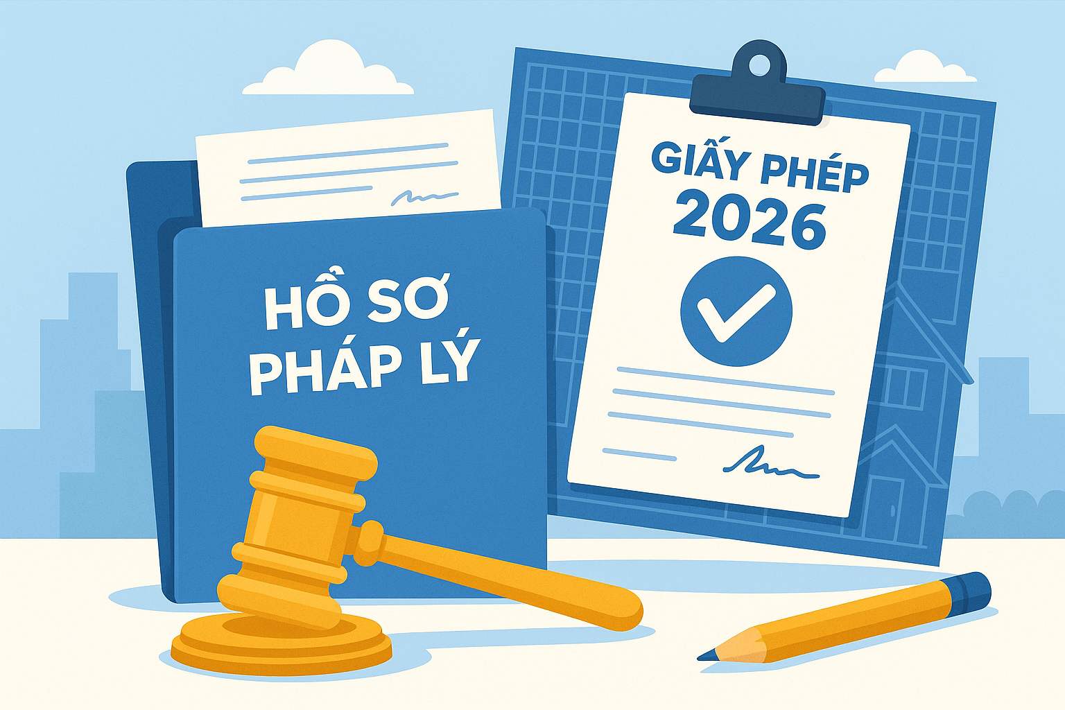 Hồ sơ pháp lý xây dựng và giấy phép 2026 trong quy trình xin phép