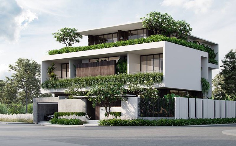 Biệt thự sử dụng mẫu bảng dự toán chi tiết ngay từ