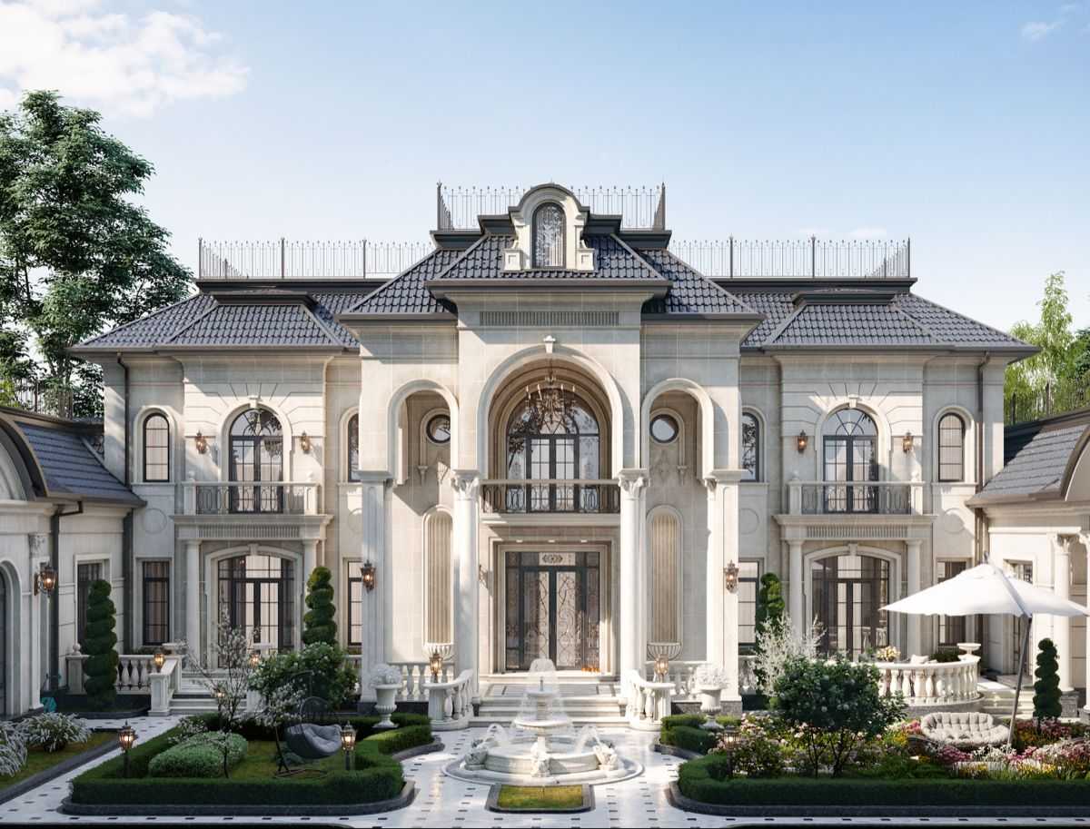 Mẫu Biệt Thự Nghỉ Dưỡng Và Phong Cách Thiết Kế Thực Tế Mẫu biệt thự nghỉ dưỡng phong cách tân cổ điển châu Âu