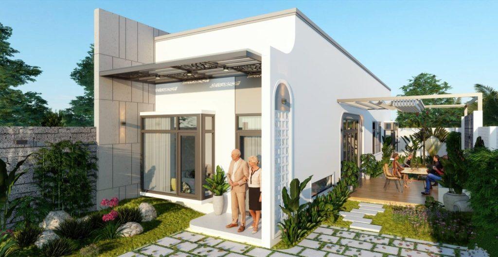 Nhà cấp 4 có sân vườn phù hợp cho gia đình nhiều thế hệ