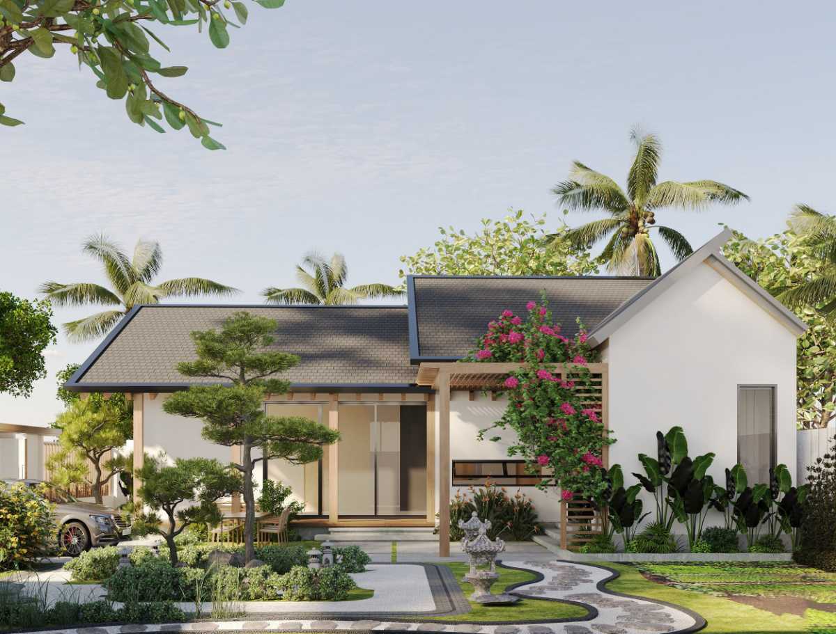 Nhà cấp 4 sân vườn phong cách Nhật Bản