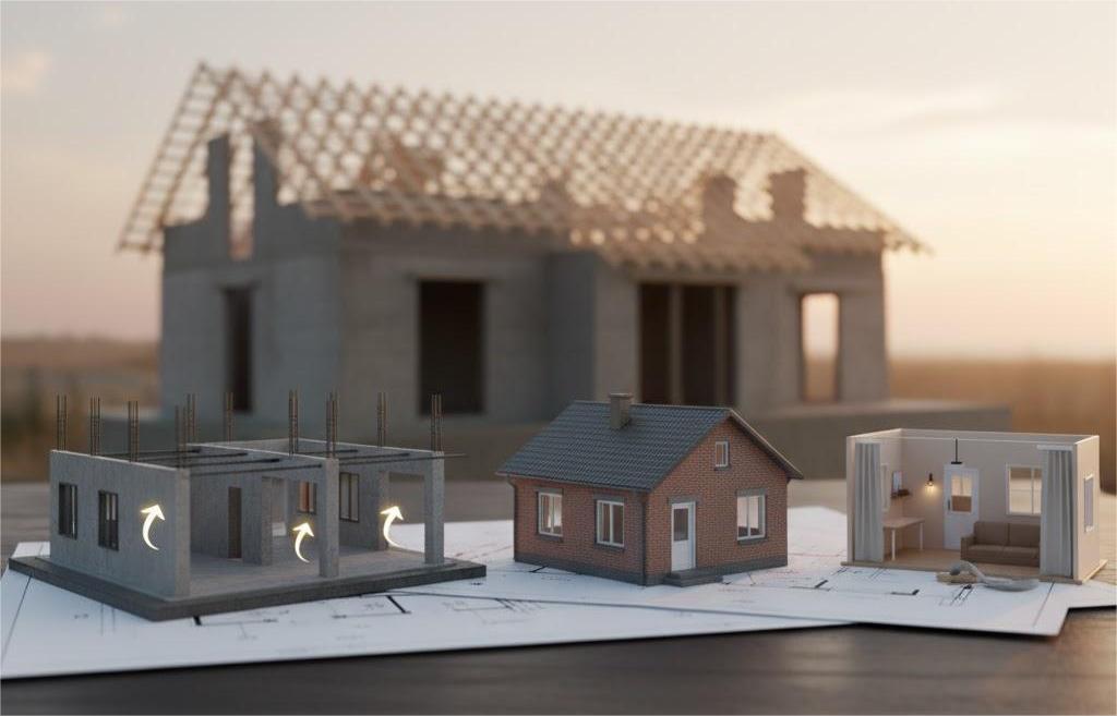 Các giai đoạn thi công nhà từ phần thô đến hoàn thiện tiết kiệm chi phí