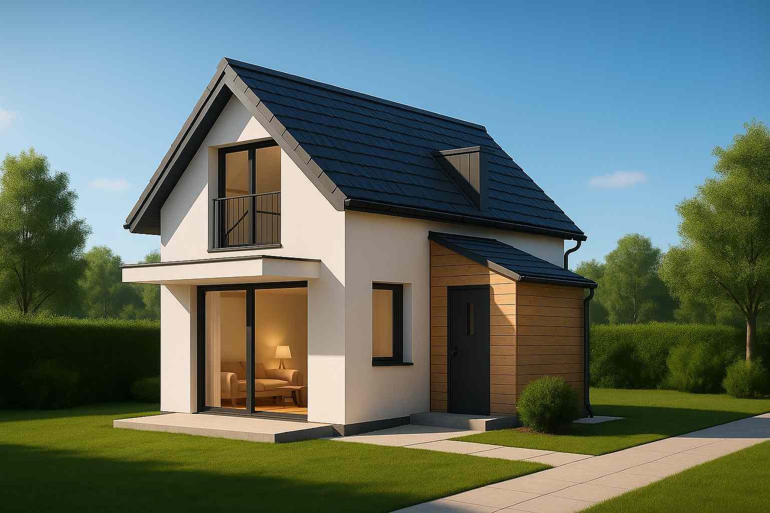 Mẫu nhà nhỏ có gác lửng tăng diện tích sử dụng