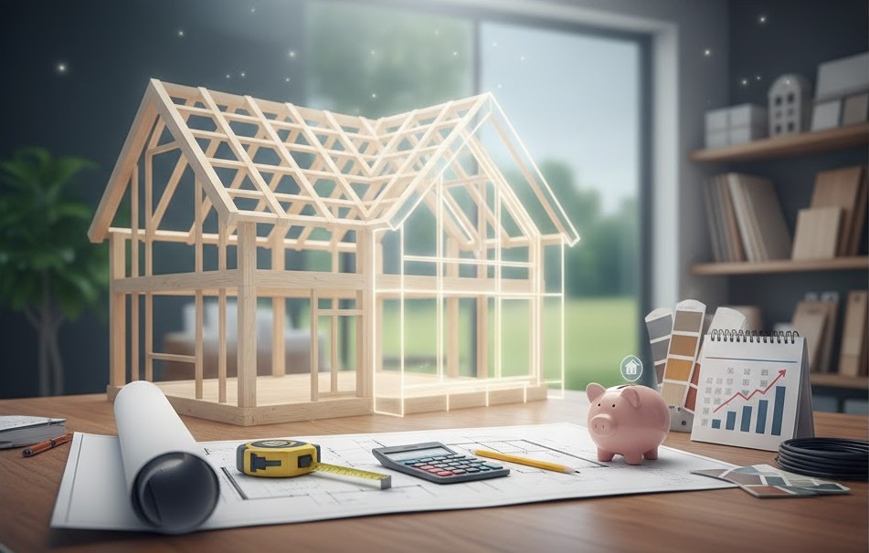 Mô hình khung nhà và kế hoạch chi phí xây dựng chi tiết