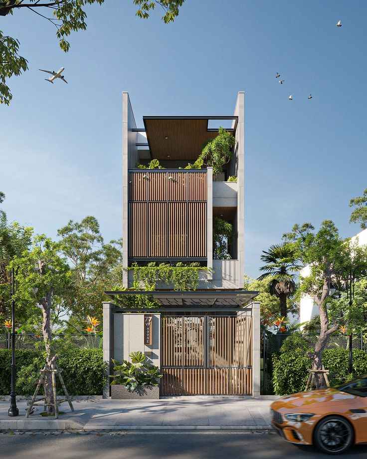 Mặt tiền hiện đại mang hơi thở tươi mới cho ngôi nhà mới