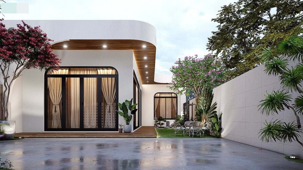 Nhà Nhỏ Đẹp Dưới 70m² – Bí Quyết Thiết Kế Tối Ưu Không Gian Nhà nhỏ sân vườn hiện đại – giải pháp tiết kiệm chi phí và tối ưu không gian sống