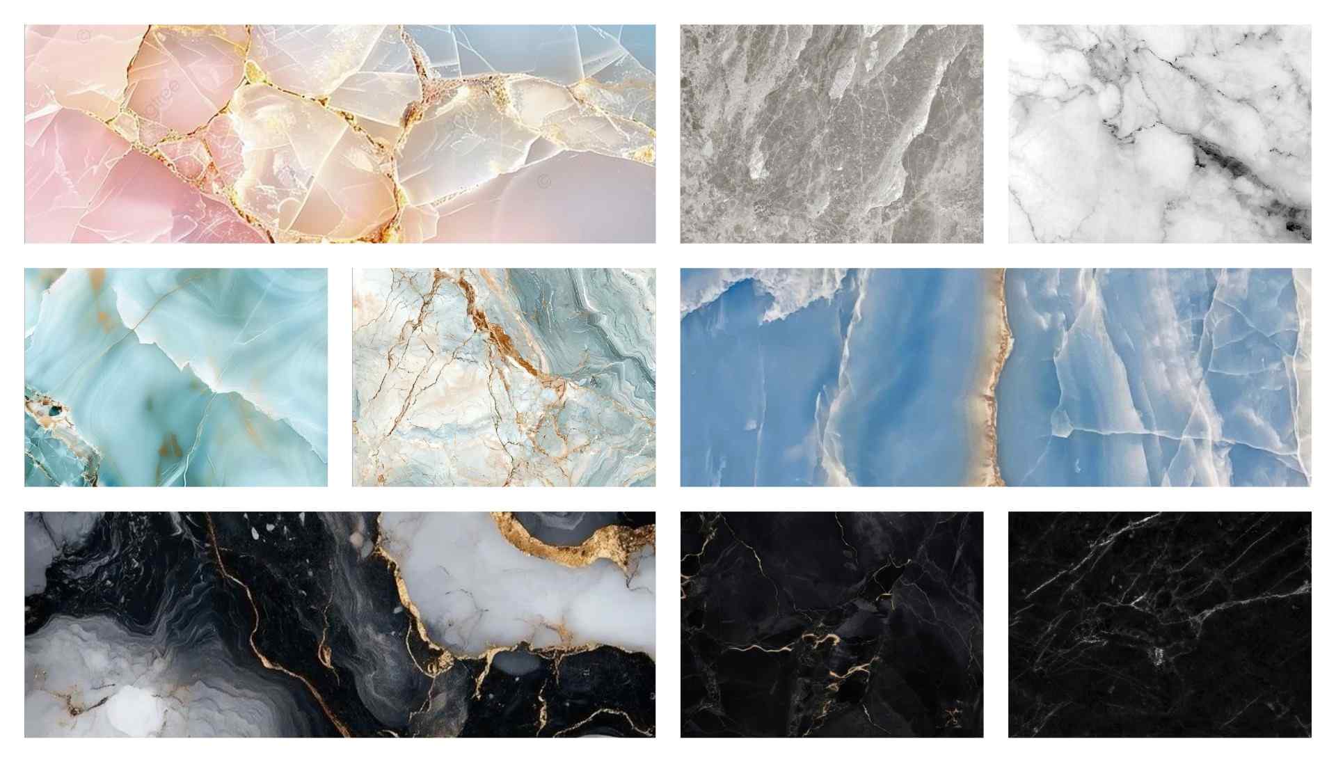 Mẫu đá cẩm thạch đa dạng cho nội thất biệt thự