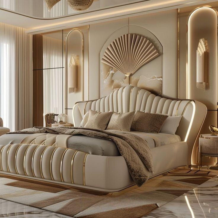 Nội thất phòng ngủ biệt thự pastel sang trọng