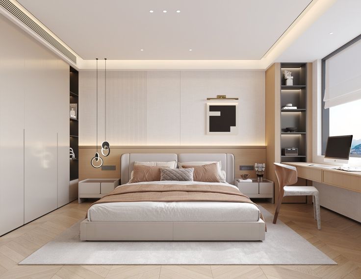 8 Phong Cách Sống Tối Giản Giữ Ngôi Nhà Luôn Ngăn Nắp Phòng ngủ sang trọng theo phong cách sống tối giản