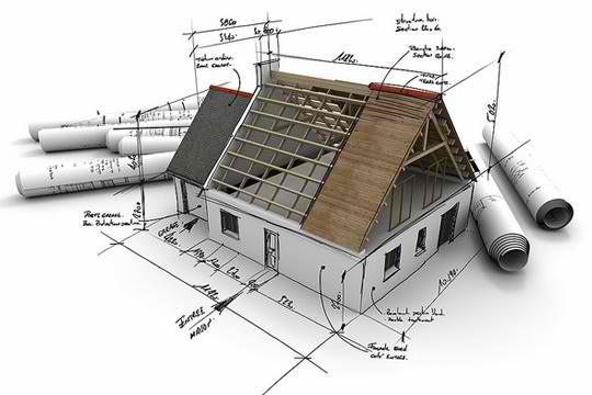 Quá Trình Xây Nhà Từ Móng Đến Mái: Từng Bước Không Được Phép Làm Ẩu Mô hình minh họa quá trình xây dựng từ móng đến mái kèm bản vẽ kỹ thuật