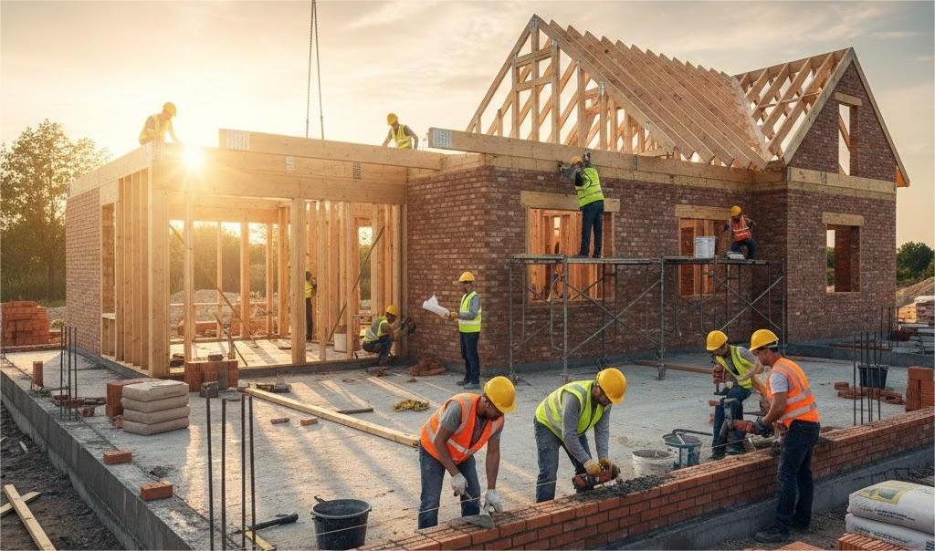 quy trình xây tường và dựng khung đúng kỹ thuật công trình