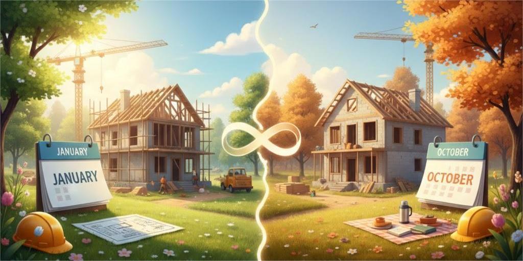 Thời điểm xây nhà phù hợp khi lập kế hoạch xây dựng rõ ràng