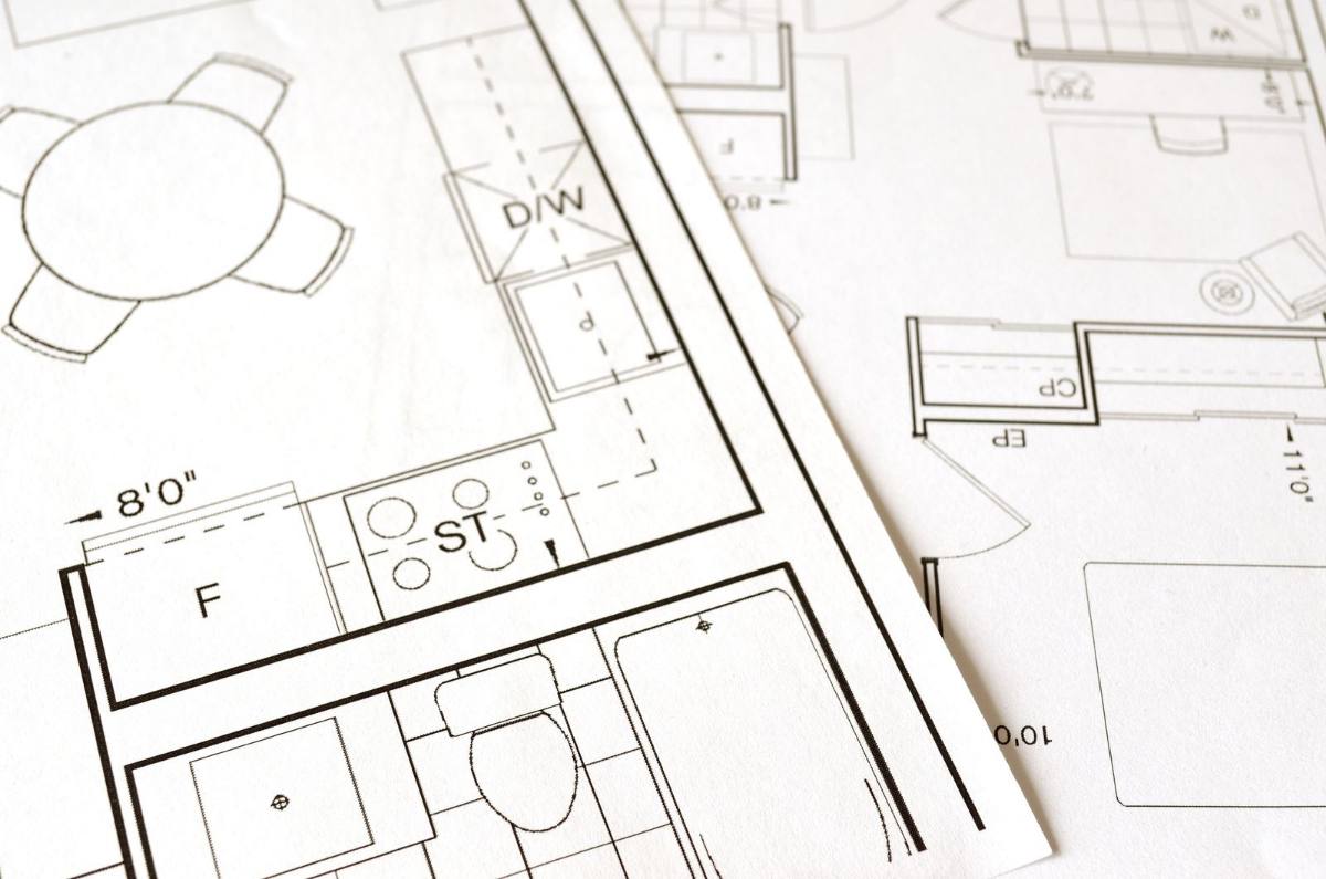 Bản vẽ thiết kế nhà trong quy trình xây nhà từ A-Z