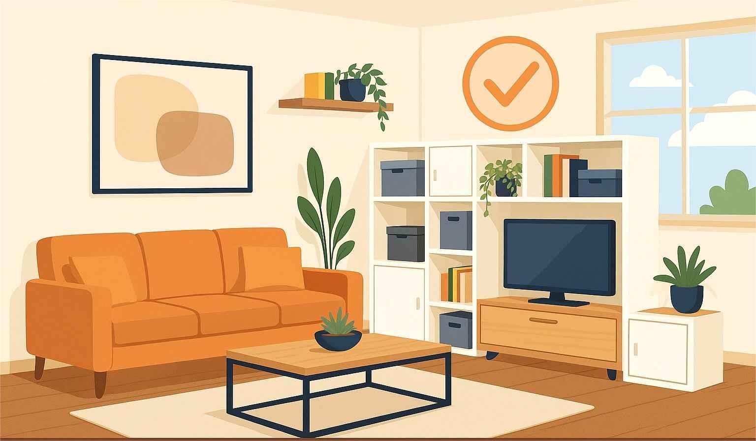 Phòng khách tối ưu không gian sống hiện đại