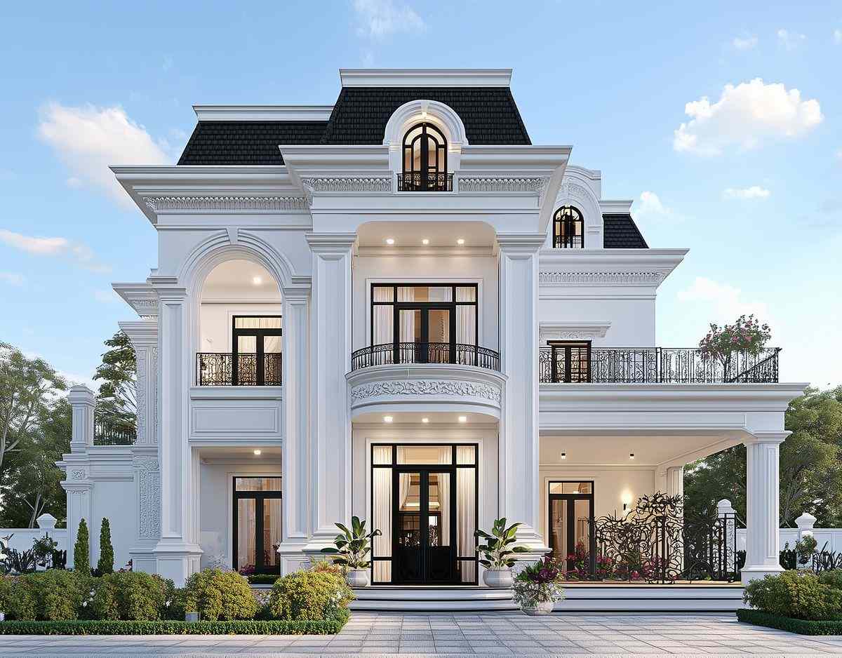 Biệt thự phong cách châu Âu sang trọng 3 tầng