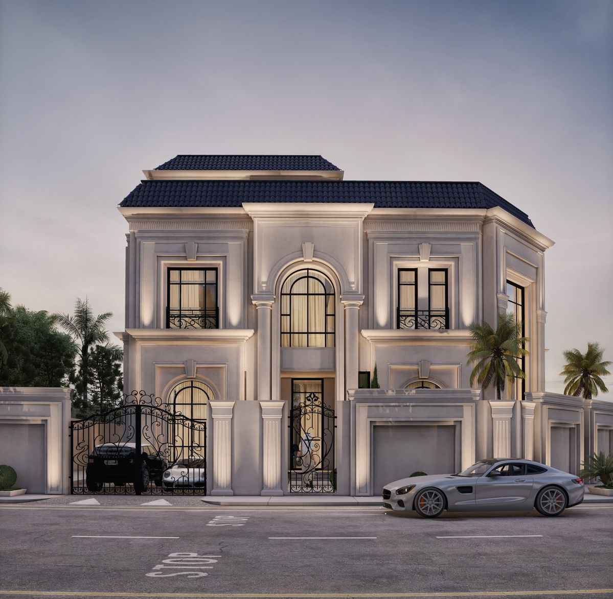 Villa Phong Cách Châu Âu Và Kinh Nghiệm Thiết Kế Thực Tế Biệt thự phong cách châu Âu 3 tầng hiện đại