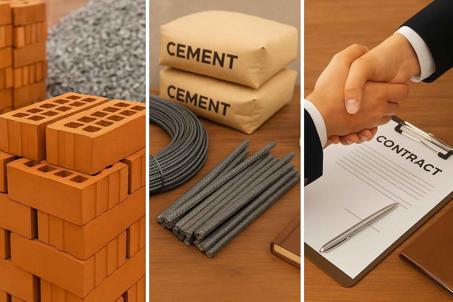 Vật liệu xây dựng trong checklist xây nhà cần chuẩn bị gì