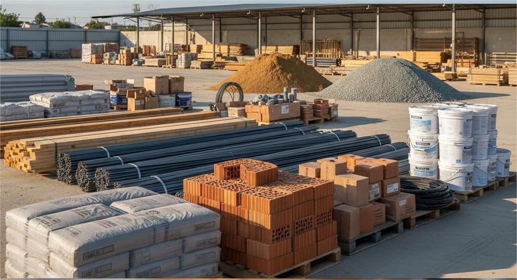 Chuẩn bị vật liệu xây dựng cho công trình nhà ở cuối năm