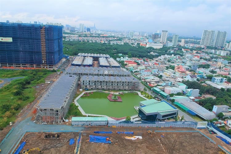 Toàn cảnh khu đô thị đang thi công với mặt bằng được đo vẽ, chuẩn bị cho thủ tục xin phép xây dựng.Toàn cảnh khu đô thị đang thi công với mặt bằng được đo vẽ, chuẩn bị cho thủ tục xin phép xây dựng.