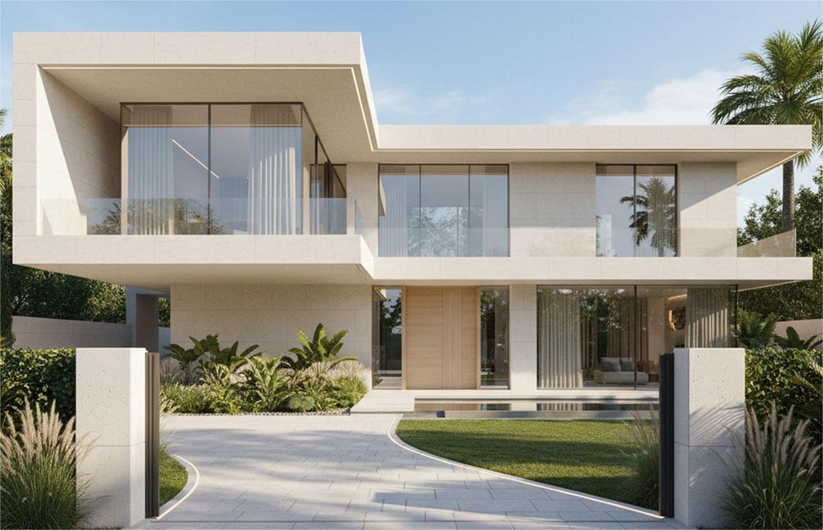 Xu Hướng Nhà Ở 2026 Và Phong Cách Nội Thất Dẫn Đầu Mẫu biệt thự tối giản chuẩn xu hướng nhà ở 2026